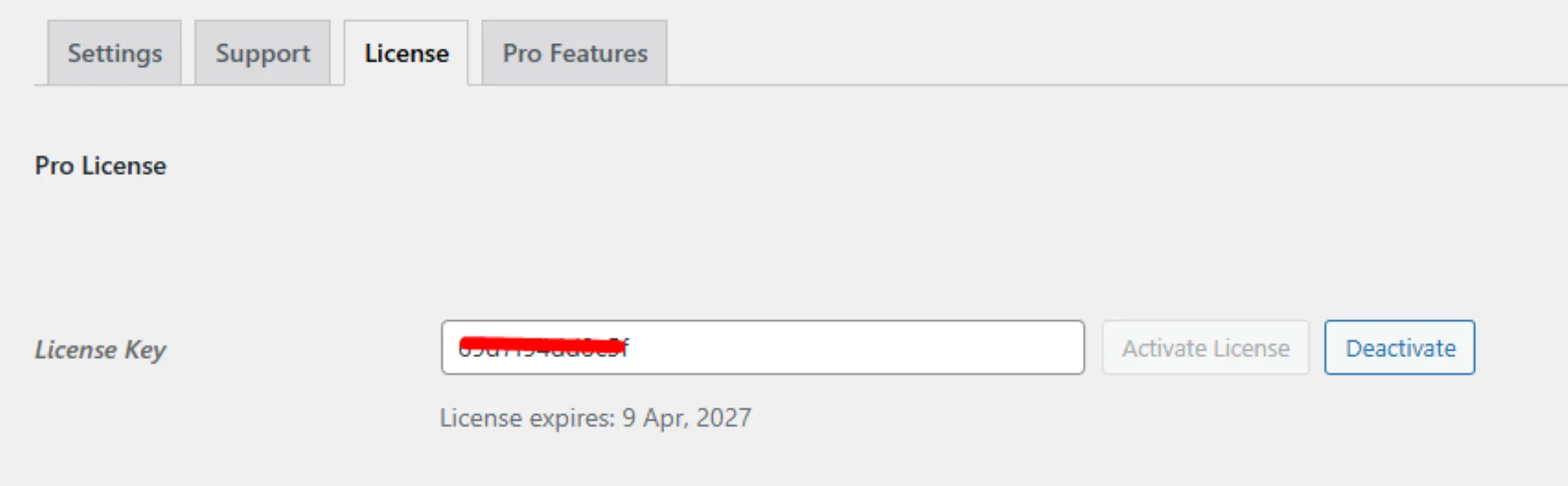 License successfully activated